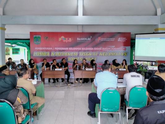LOMBA KELUARGA SADAR HUKUM (KADARKUM) TINGKAT KECAMATAN TAHUN 2023