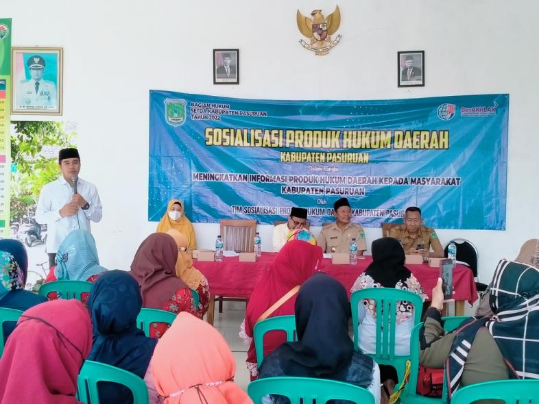 Sosialisasi Produk Hukum Daerah, Balai Desa Asemkandang Kecamatan Kraton, 21 November 2022